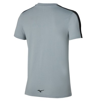 Camisa Mizuno Release Tape Tee Hombre - Grises - Chile M480YHLKAC